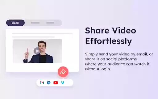 Vidnoz Flex Video recorder  Video share  from Chrome web store to be run with OffiDocs Chromium online