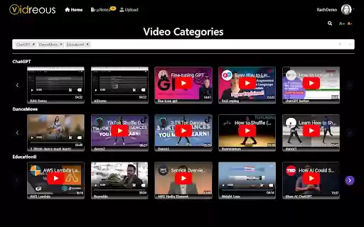 Vidreous Screenshot  from Chrome web store to be run with OffiDocs Chromium online