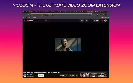 VidZoom Ultimate Free Video Zoom  from Chrome web store to be run with OffiDocs Chromium online