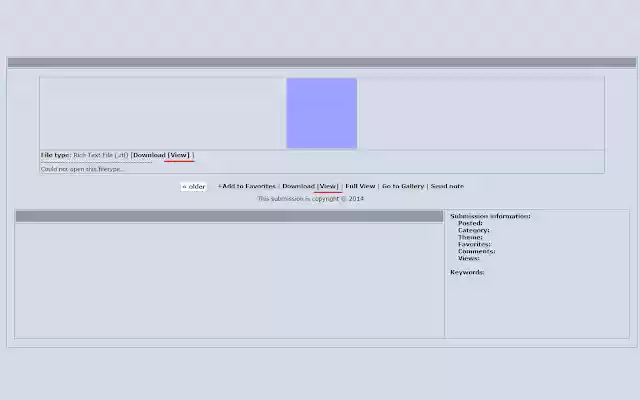 View Furaffinity Text Submissions In Browser  from Chrome web store to be run with OffiDocs Chromium online