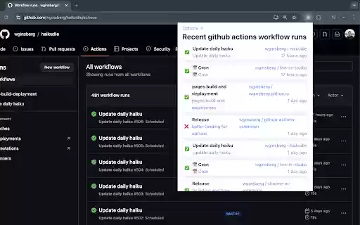 View Github Actions from Chrome web store to be run with OffiDocs Chromium online View Github Actions from Chrome web store to be run with OffiDocs Chromium online