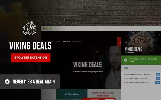Viking Deals  from Chrome web store to be run with OffiDocs Chromium online