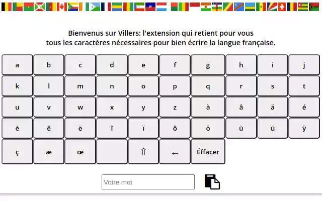 Villers  from Chrome web store to be run with OffiDocs Chromium online