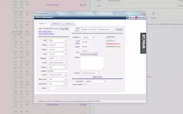 VINCUE uit de Chrome-webwinkel kan worden uitgevoerd met OffiDocs Chromium online