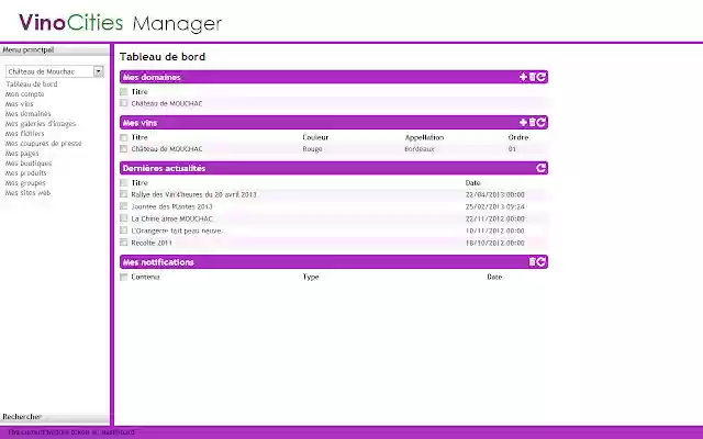 VinoCities Manager  from Chrome web store to be run with OffiDocs Chromium online