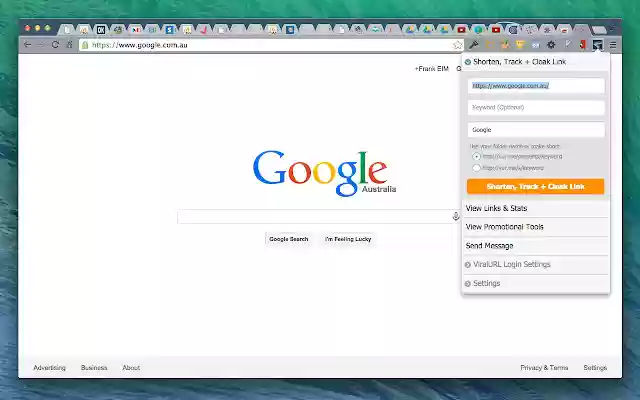 ViralURL.com Extension V4.0.2  from Chrome web store to be run with OffiDocs Chromium online