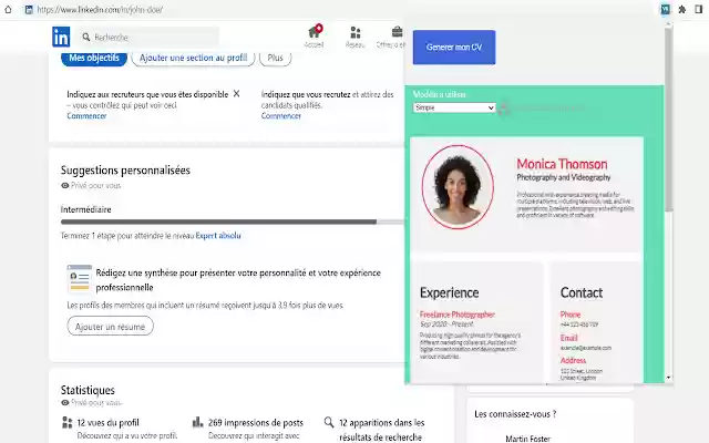ViRelevantLinkedin  from Chrome web store to be run with OffiDocs Chromium online