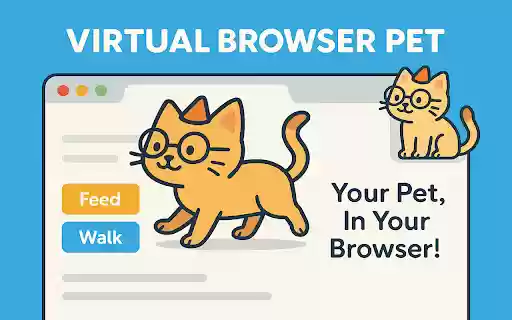 Virtual Browser Pets  from Chrome web store to be run with OffiDocs Chromium online