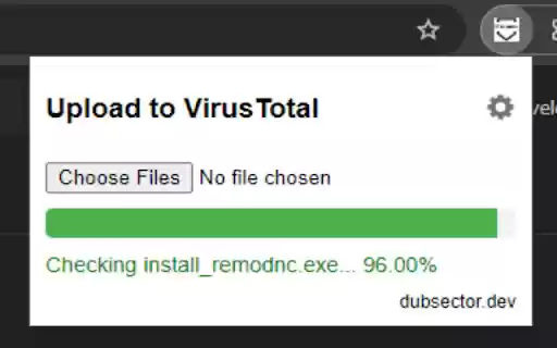 VirusTotal Uploader  from Chrome web store to be run with OffiDocs Chromium online