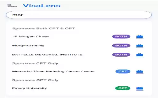 VisaLens  from Chrome web store to be run with OffiDocs Chromium online