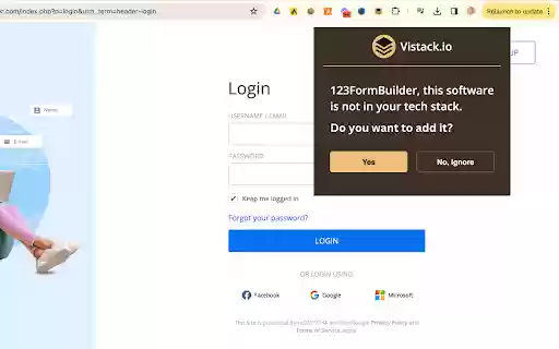 Vistack.io: SaaS Management Platform  from Chrome web store to be run with OffiDocs Chromium online