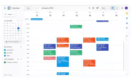 Visual Schedule Builder Export  from Chrome web store to be run with OffiDocs Chromium online