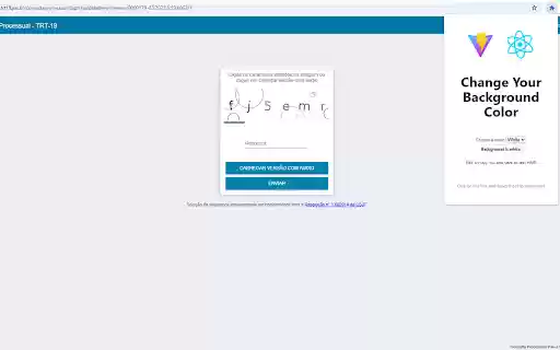 vite ts react test  from Chrome web store to be run with OffiDocs Chromium online