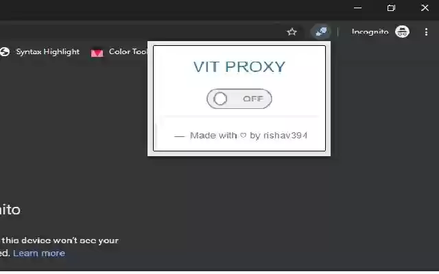 VIT Proxy from Chrome web store to be run with OffiDocs Chromium online VIT Proxy from Chrome web store to be run with OffiDocs Chromium online