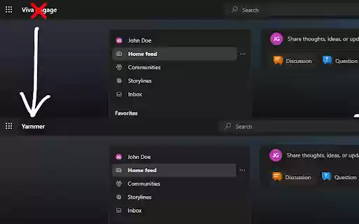 Viva Engage Rebrand  from Chrome web store to be run with OffiDocs Chromium online