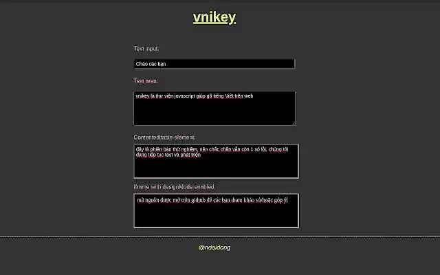 vnikey for Webkit  from Chrome web store to be run with OffiDocs Chromium online