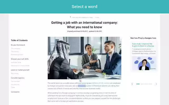Vocab by Preply  from Chrome web store to be run with OffiDocs Chromium online