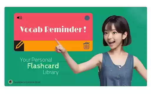 Vocab Reminder  from Chrome web store to be run with OffiDocs Chromium online