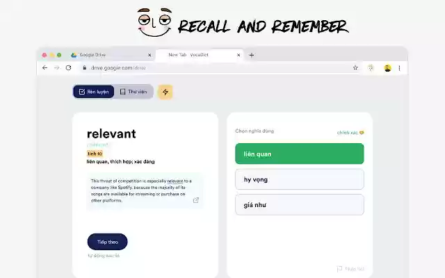 VocaDict Search Once, Remember Forever  from Chrome web store to be run with OffiDocs Chromium online