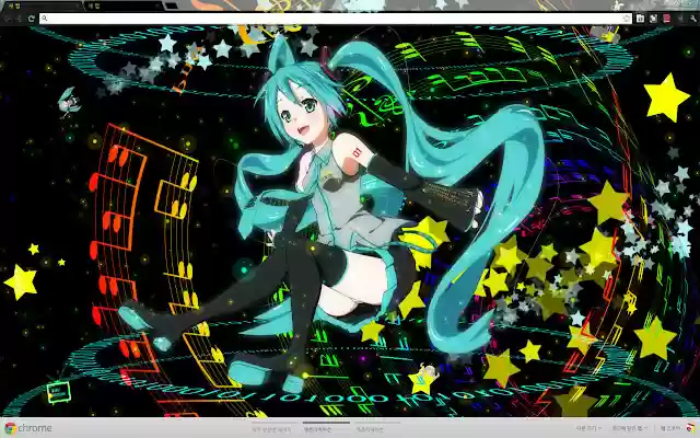 Vocaloid Hatsune Miku theme 1920*1080  from Chrome web store to be run with OffiDocs Chromium online