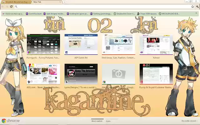 Vocaloid: Rin and Len Kagamine  from Chrome web store to be run with OffiDocs Chromium online