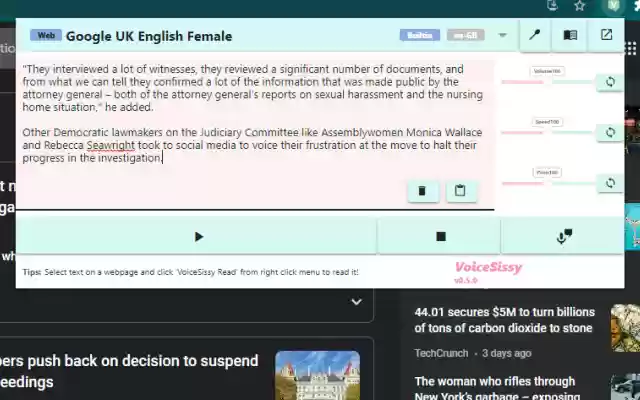 VoiceSissy (Speech to Text to Speech TTS STT) from Chrome web store to be run with OffiDocs Chromium online VoiceSissy (Speech to Text to Speech TTS STT) from Chrome web store to be run with OffiDocs Chromium online