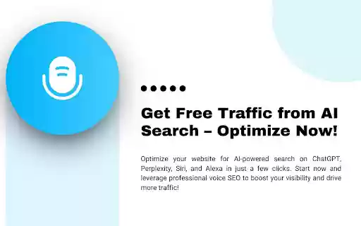 Voixa AI SEO Tool Rank First in AI  Voice Search  from Chrome web store to be run with OffiDocs Chromium online