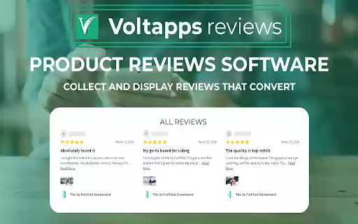 Volt Shopify App Review Importer  from Chrome web store to be run with OffiDocs Chromium online