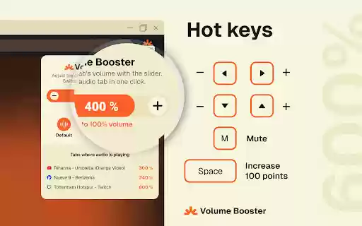 Volume Booster — Enhance sound  from Chrome web store to be run with OffiDocs Chromium online