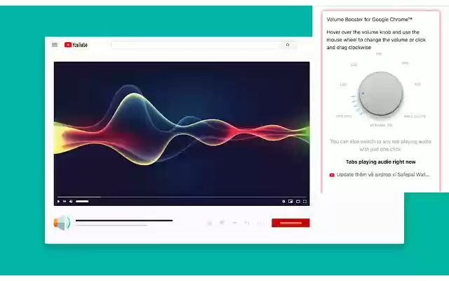 Volume Booster for Google Chrome™  from Chrome web store to be run with OffiDocs Chromium online