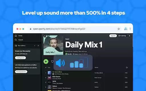 Volume Booster Sound  Bass boost  from Chrome web store to be run with OffiDocs Chromium online