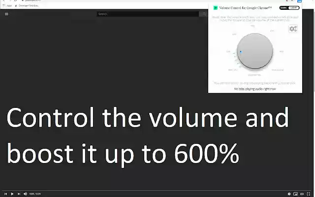 Volume Control for Google Chrome™  from Chrome web store to be run with OffiDocs Chromium online