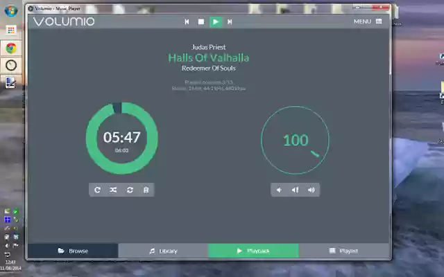 Volumio  from Chrome web store to be run with OffiDocs Chromium online