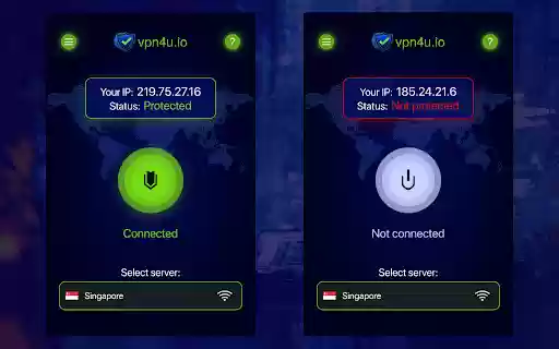 VPN4U.IO  from Chrome web store to be run with OffiDocs Chromium online