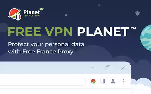 VPN France Planet VPN lite Proxy  from Chrome web store to be run with OffiDocs Chromium online