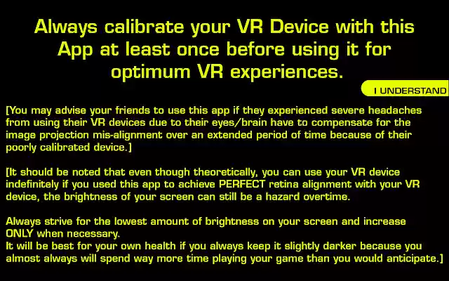 VR Device Calibration Tool  from Chrome web store to be run with OffiDocs Chromium online