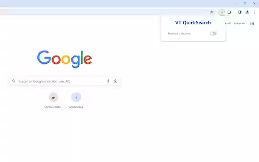 VTQuickSearch  from Chrome web store to be run with OffiDocs Chromium online