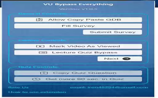 VU Bypass Everything  from Chrome web store to be run with OffiDocs Chromium online