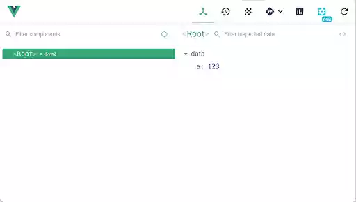 Vue.js devtools (v5)  from Chrome web store to be run with OffiDocs Chromium online