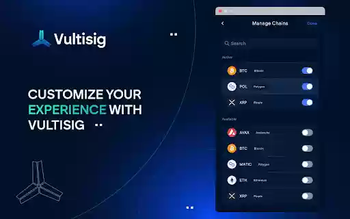 Vultisig Extension  from Chrome web store to be run with OffiDocs Chromium online