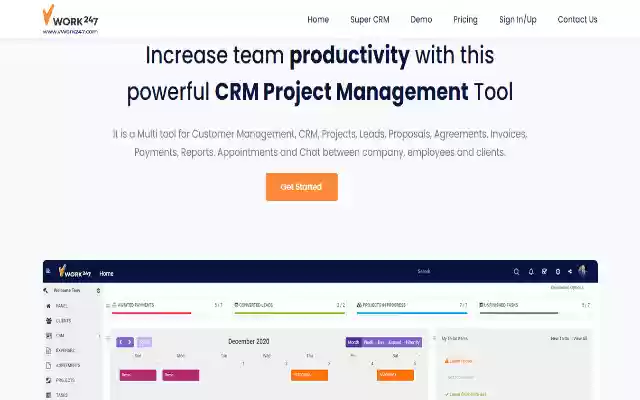vWork247 CRM from Chrome web store to be run with OffiDocs Chromium online vWork247 CRM from Chrome web store to be run with OffiDocs Chromium online