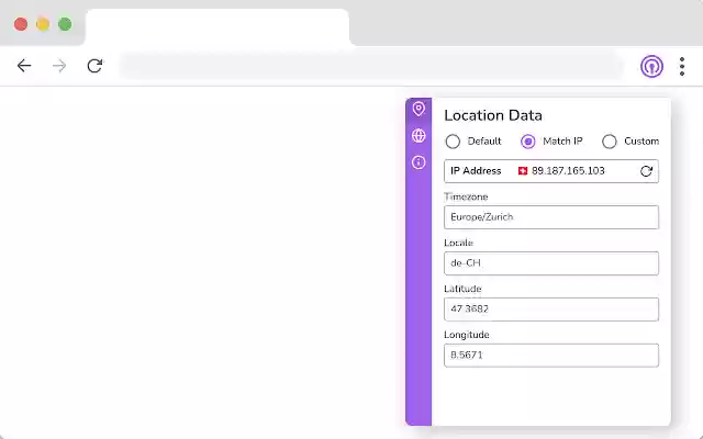 Vytal Spoof Timezone, Geolocation  Locale  from Chrome web store to be run with OffiDocs Chromium online