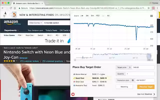 Waatcher Buy Target Button  from Chrome web store to be run with OffiDocs Chromium online