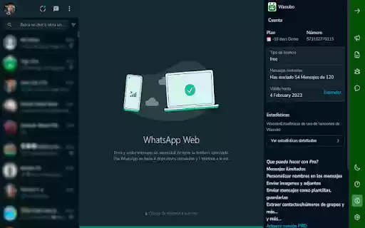 WAblue Tools Bulk Sender and Chatbot  from Chrome web store to be run with OffiDocs Chromium online