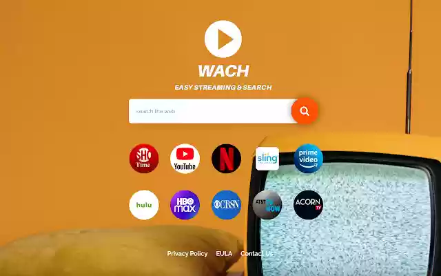 WACH, Easy Streaming and Search  from Chrome web store to be run with OffiDocs Chromium online
