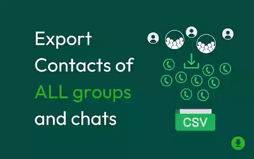 WAexport: Export WhatsApp Chats and Contacts  from Chrome web store to be run with OffiDocs Chromium online