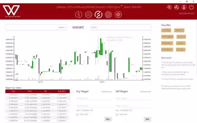 WagerrLiteApp  from Chrome web store to be run with OffiDocs Chromium online