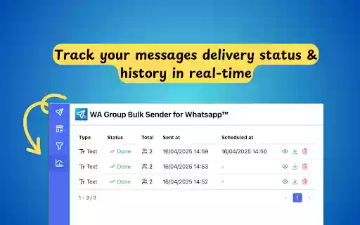 WA Group Bulk Sender for Whatsapp™  from Chrome web store to be run with OffiDocs Chromium online