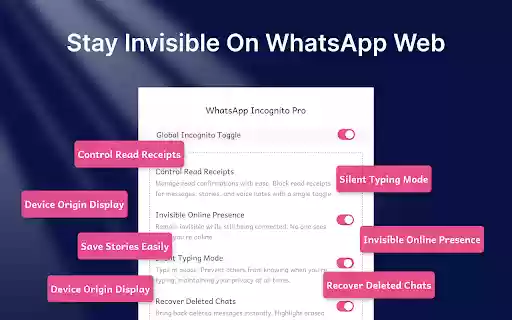 WA Incognito Turn Off Read Receipts  WhatsApp Status Saver | WASBB.COM  from Chrome web store to be run with OffiDocs Chromium online