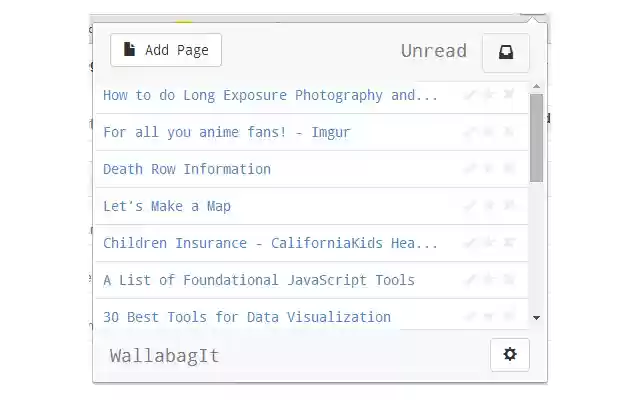 WallabagIt  from Chrome web store to be run with OffiDocs Chromium online